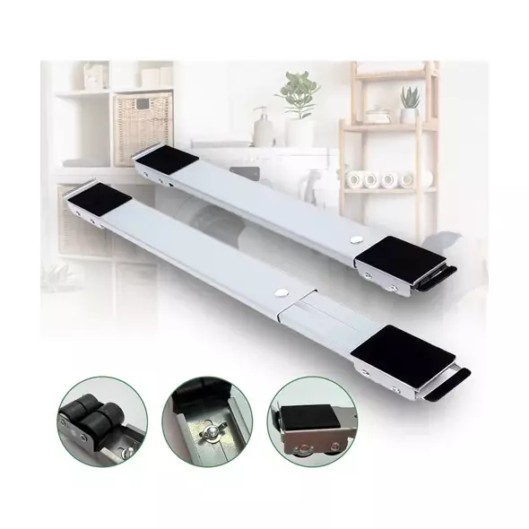 أذاة تحريك الاثاث و الاجهزة الثقيلة قابلة للتعديل مع عجلات و فرامل